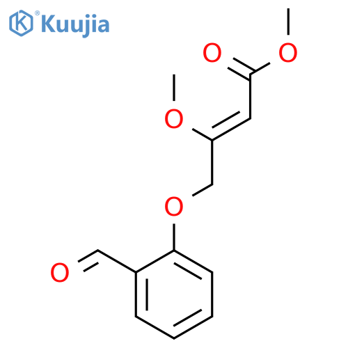 2-Butenoic acid, 4-(2-formylphenoxy)-3-methoxy-, methyl ester, (2Z)- structure