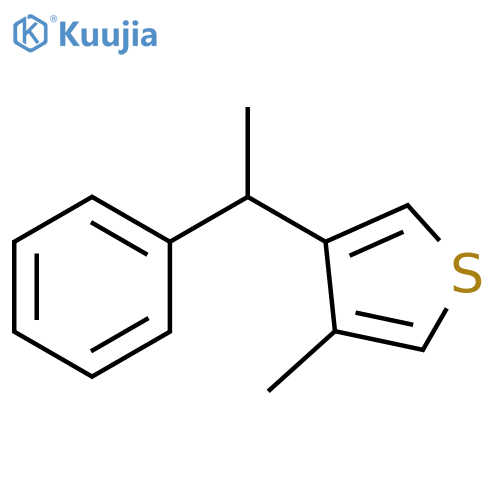 Thiophene, 3-methyl-4-(1-phenylethyl)- structure