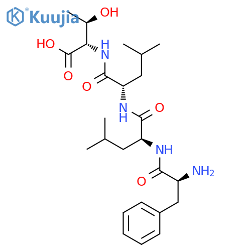 L-Threonine, L-phenylalanyl-L-leucyl-L-leucyl- structure