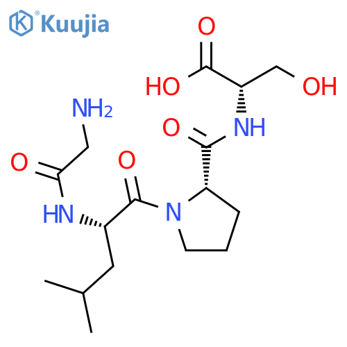 L-Serine, glycyl-L-leucyl-L-prolyl- structure