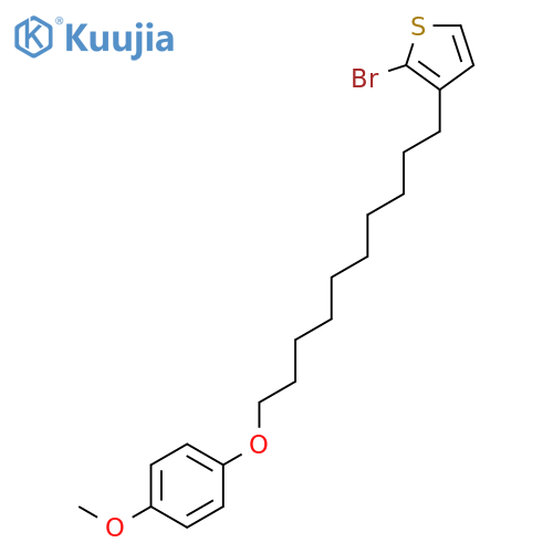 THIOPHENE, 2-BROMO-3-[10-(4-METHOXYPHENOXY)DECYL]- structure