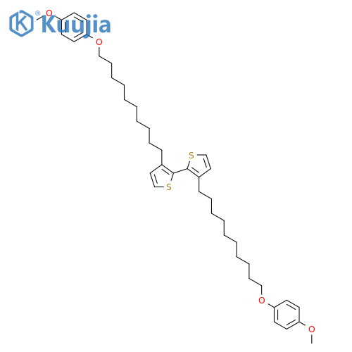 2,2'-BITHIOPHENE, 3,3'-BIS[10-(4-METHOXYPHENOXY)DECYL]- structure