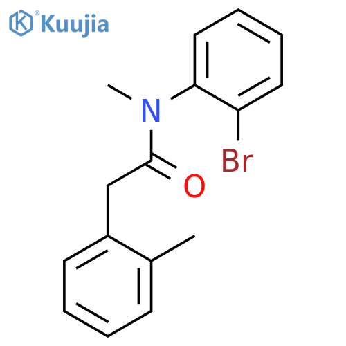 Benzeneacetamide, N-(2-bromophenyl)-N,2-dimethyl- structure
