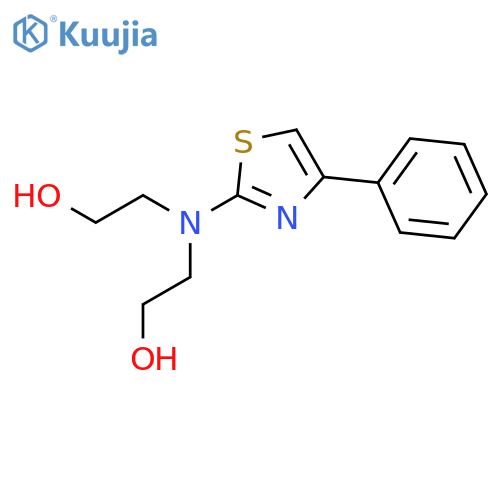 Ethanol, 2,2'-[(4-phenyl-2-thiazolyl)imino]bis- structure