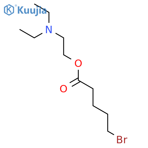 PENTANOIC ACID, 5-BROMO-, 2-(DIETHYLAMINO)ETHYL ESTER structure