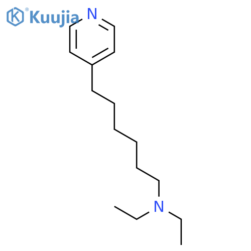 4-Pyridinehexanamine, N,N-diethyl- structure