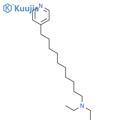4-PYRIDINEDECANAMINE, N,N-DIETHYL- structure