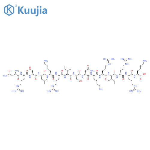 L-Lysine, L-asparaginyl-L-arginyl-L-seryl-L-leucyl-L-lysyl-L-arginyl-L-isoleucyl-L-seryl-L-asparaginyl-L-lysyl-L-arginyl-L-isoleucyl-L-arginyl-L-arginyl- structure