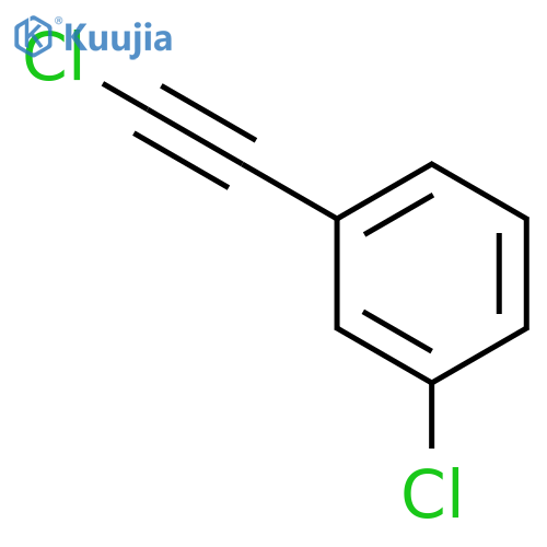 Benzene, 1-chloro-3-(chloroethynyl)- structure