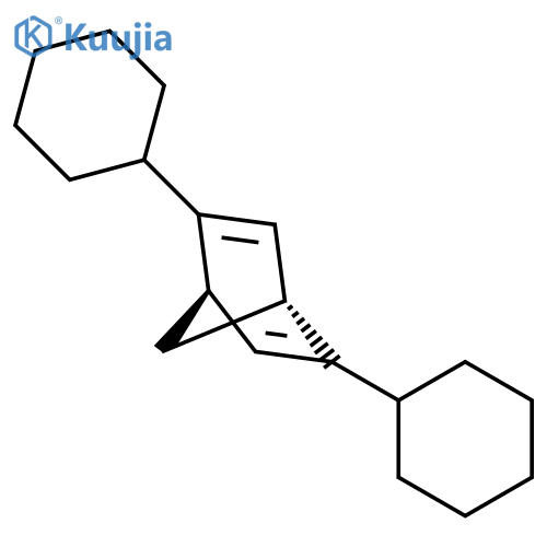 BICYCLO[2.2.1]HEPTA-2,5-DIENE, 2,5-DICYCLOHEXYL-, (1R,4R)- structure