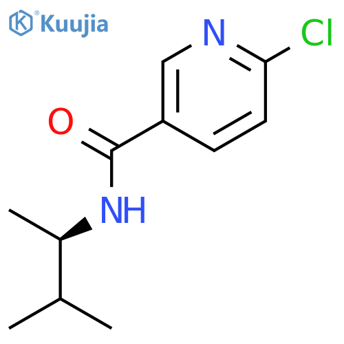 3-Pyridinecarboxamide, 6-chloro-N-[(1R)-1,2-dimethylpropyl]- structure