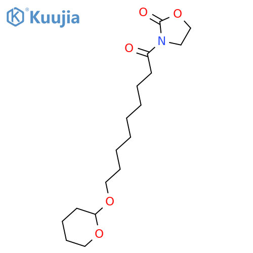 2-OXAZOLIDINONE, 3-[1-OXO-9-[(TETRAHYDRO-2H-PYRAN-2-YL)OXY]NONYL]- structure