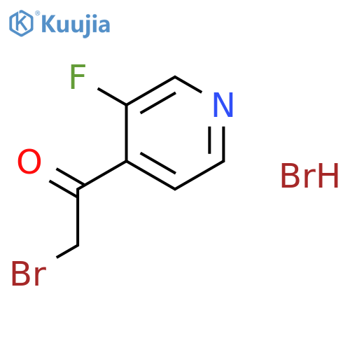 2-Bromo-1-(3-fluoropyridin-4-yl)ethan-1-one Hydrobromide structure