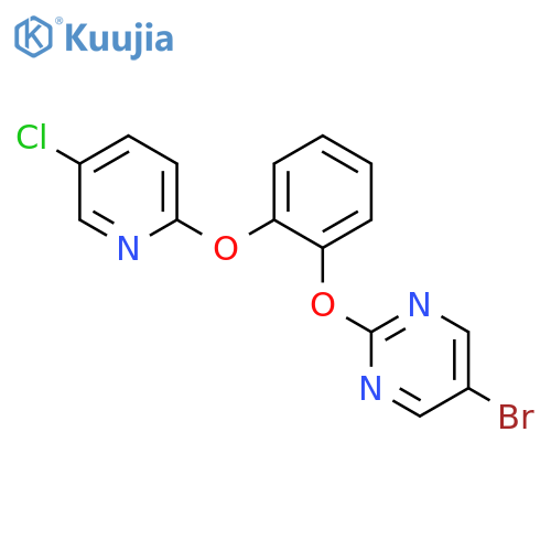 PYRIMIDINE, 5-BROMO-2-[2-[(5-CHLORO-2-PYRIDINYL)OXY]PHENOXY]- structure