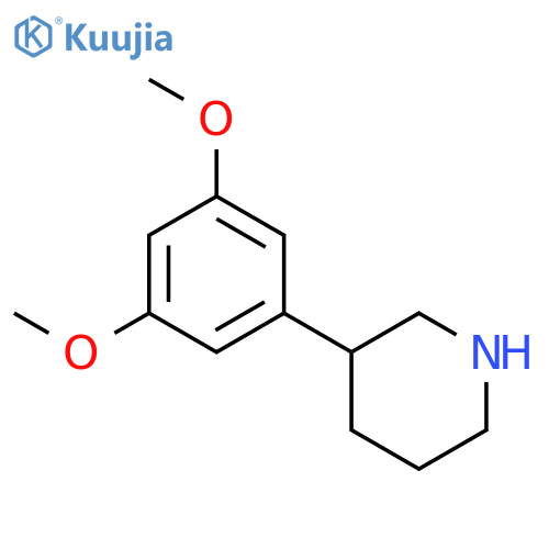 3-(3,5-dimethoxyphenyl)piperidine structure
