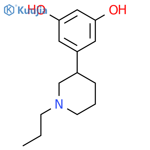 1,3-BENZENEDIOL, 5-(1-PROPYL-3-PIPERIDINYL)- structure