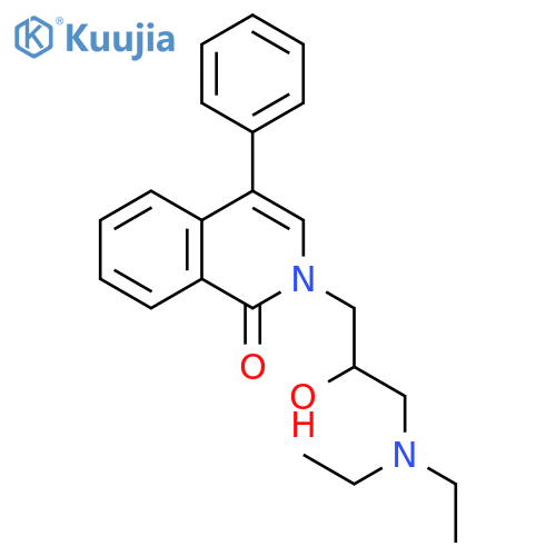 1(2H)-Isoquinolinone, 2-[3-(diethylamino)-2-hydroxypropyl]-4-phenyl- structure
