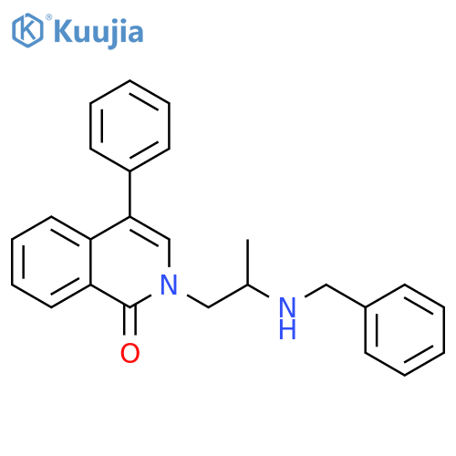 1(2H)-ISOQUINOLINONE, 4-PHENYL-2-[2-[(PHENYLMETHYL)AMINO]PROPYL]- structure