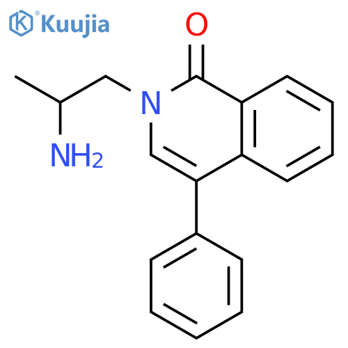 1(2H)-ISOQUINOLINONE, 2-(2-AMINOPROPYL)-4-PHENYL- structure