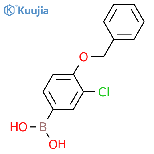 4-Benzyloxy-3-chlorophenylboronic acid structure