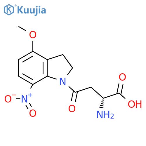 (αR)-α-Amino-2,3-dihydro-4-methoxy-7-nitro-γ-oxo-1H-Indole-1-butanoic Acid structure