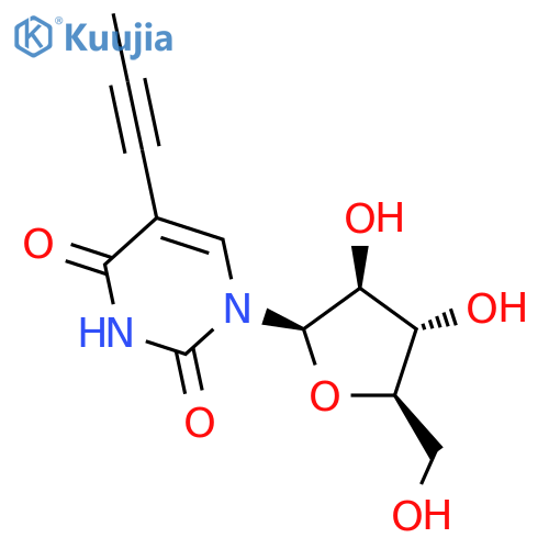 2,4(1H,3H)-Pyrimidinedione,1-b-D-arabinofuranosyl-5-(1-propyn-1-yl)- structure