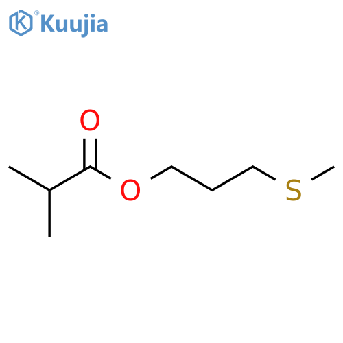 Propanoic acid,2-methyl-, 3-(methylthio)propyl ester structure