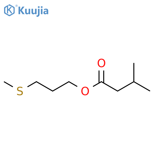 Butanoic acid,3-methyl-, 3-(methylthio)propyl ester structure
