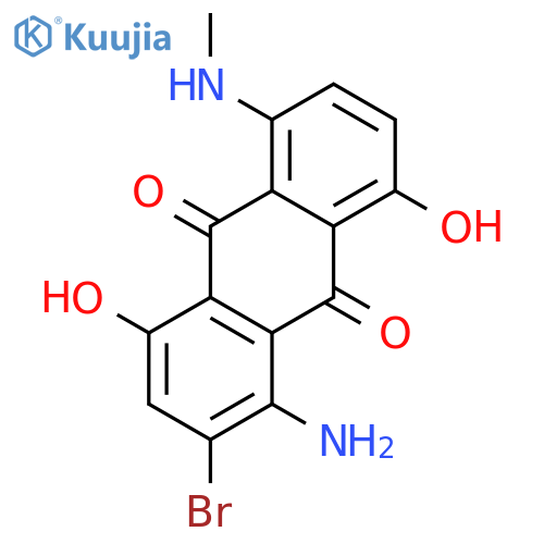 9,10-Anthracenedione,1-aminobromo-4,8-dihydroxy-5-(methylamino)- (9CI) structure