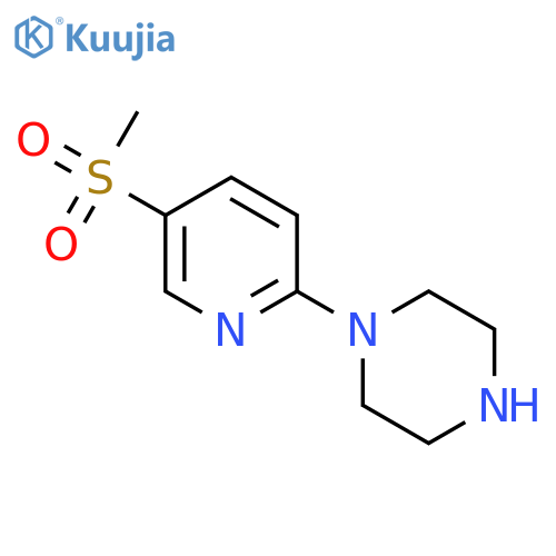 Piperazine, 1-[5-(methylsulfonyl)-2-pyridinyl]- structure
