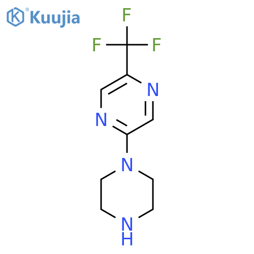 2-(1-piperazinyl)-5-(trifluoromethyl)-Pyrazine structure
