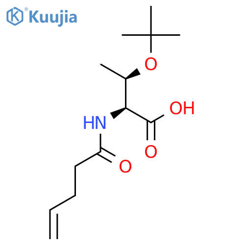 L-THREONINE, O-(1,1-DIMETHYLETHYL)-N-(1-OXO-4-PENTENYL)- structure