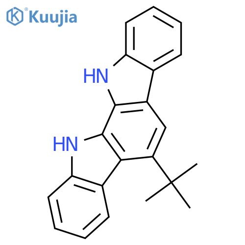 INDOLO[2,3-A]CARBAZOLE, 5-(1,1-DIMETHYLETHYL)-11,12-DIHYDRO- structure