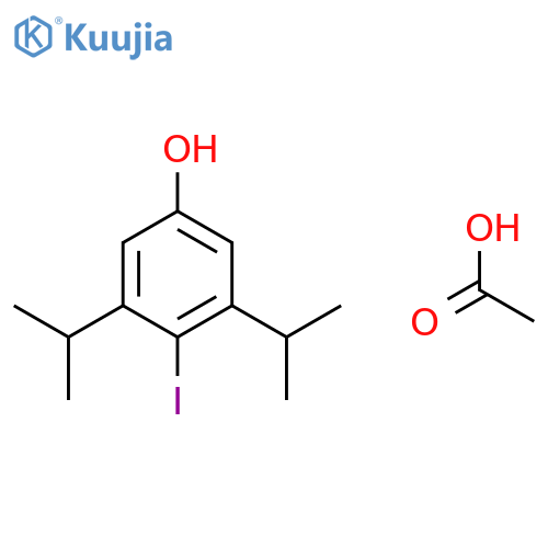 Phenol, 4-iodo-3,5-bis(1-methylethyl)-, acetate structure