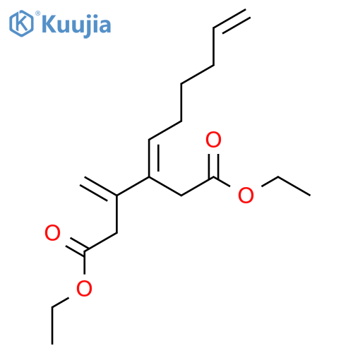HEXANEDIOIC ACID, 3-(5-HEXENYLIDENE)-4-METHYLENE-, DIETHYL ESTER, (3E)- structure