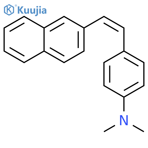 Benzenamine, N,N-dimethyl-4-[(1Z)-2-(2-naphthalenyl)ethenyl]- structure