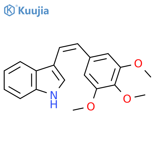1H-Indole, 3-[(1Z)-2-(3,4,5-trimethoxyphenyl)ethenyl]- structure
