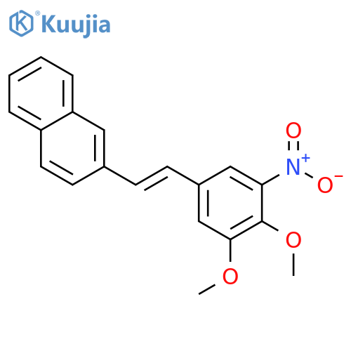 Naphthalene, 2-[(1Z)-2-(3,4-dimethoxy-5-nitrophenyl)ethenyl]- structure