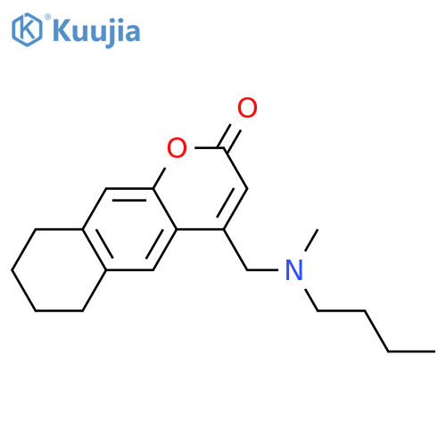 4-{butyl(methyl)aminomethyl}-2H,6H,7H,8H,9H-cyclohexagchromen-2-one structure
