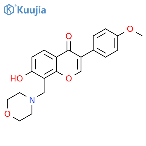 7-hydroxy-3-(4-methoxyphenyl)-8-(morpholin-4-yl)methyl-4H-chromen-4-one structure