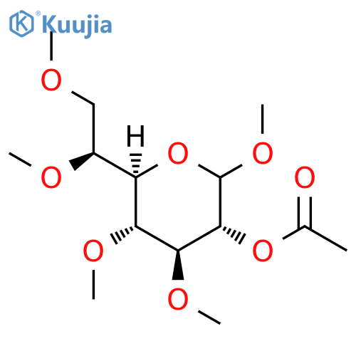 [(3R,4S,5S,6R)-6-[(1S)-1,2-Dimethoxyethyl]-2,4,5-trimethoxyoxan-3-yl] acetate structure