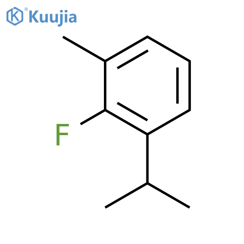 BENZENE, 2-FLUORO-1-METHYL-3-(1-METHYLETHYL)- structure
