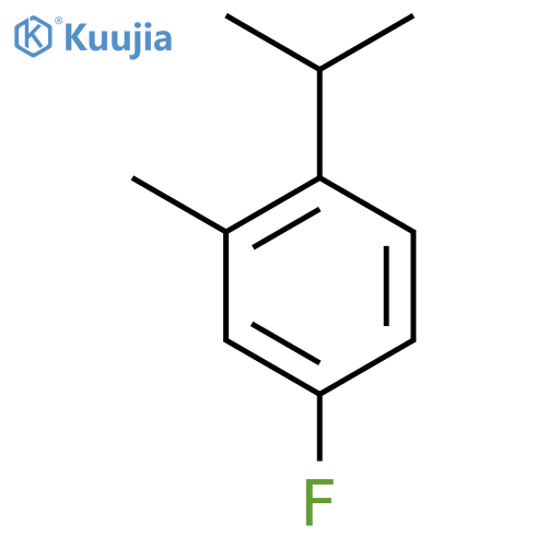 BENZENE, 4-FLUORO-2-METHYL-1-(1-METHYLETHYL)- structure