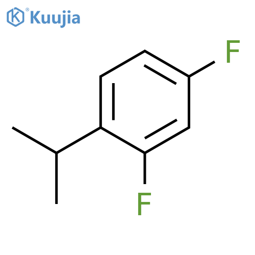 BENZENE, 2,4-DIFLUORO-1-(1-METHYLETHYL)- structure