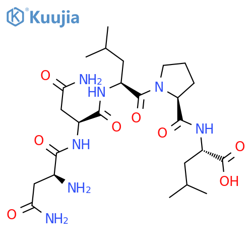 L-Leucine, L-asparaginyl-L-asparaginyl-L-leucyl-L-prolyl- structure