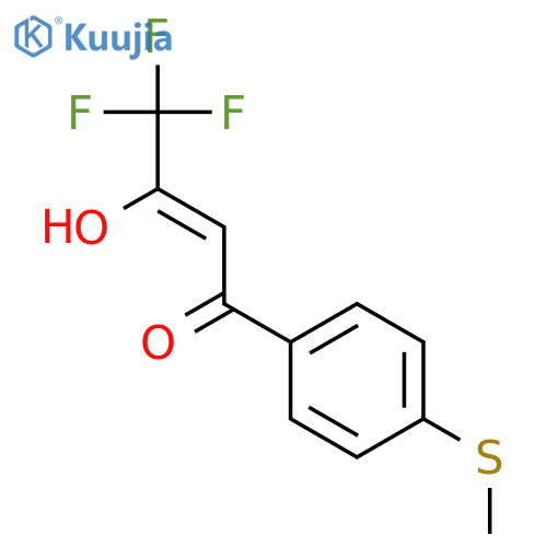 2-Buten-1-one, 4,4,4-trifluoro-3-hydroxy-1-[4-(methylthio)phenyl]- structure