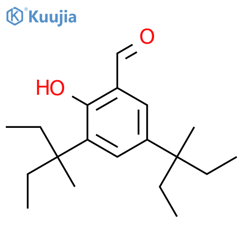 BENZALDEHYDE, 3,5-BIS(1-ETHYL-1-METHYLPROPYL)-2-HYDROXY- structure