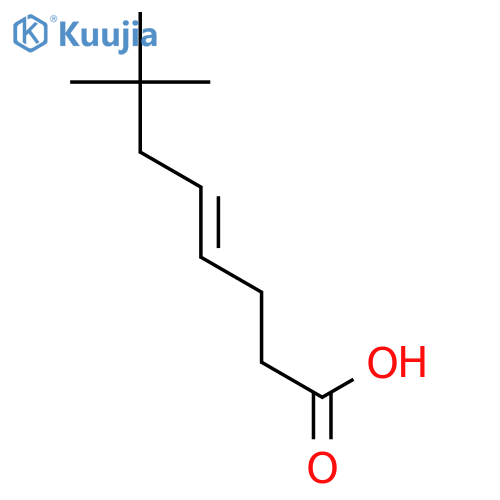 4-OCTENOIC ACID, 7,7-DIMETHYL-, (E)- structure