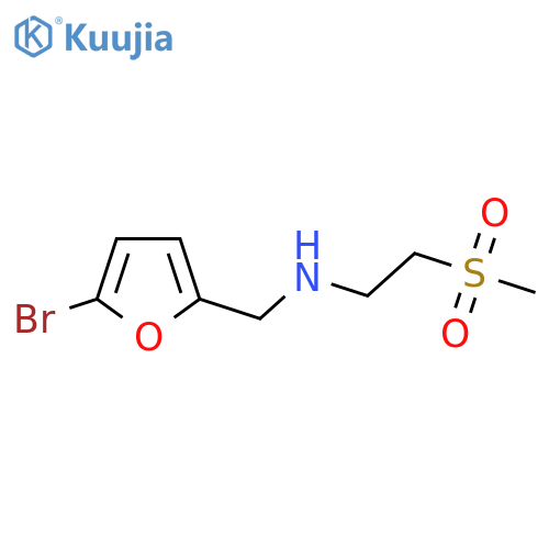 N-[(5-bromofuran-2-yl)methyl]-2-methylsulfonylethanamine structure