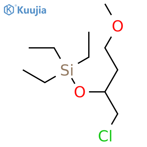 Silane, [1-(chloromethyl)-3-methoxypropoxy]triethyl- structure